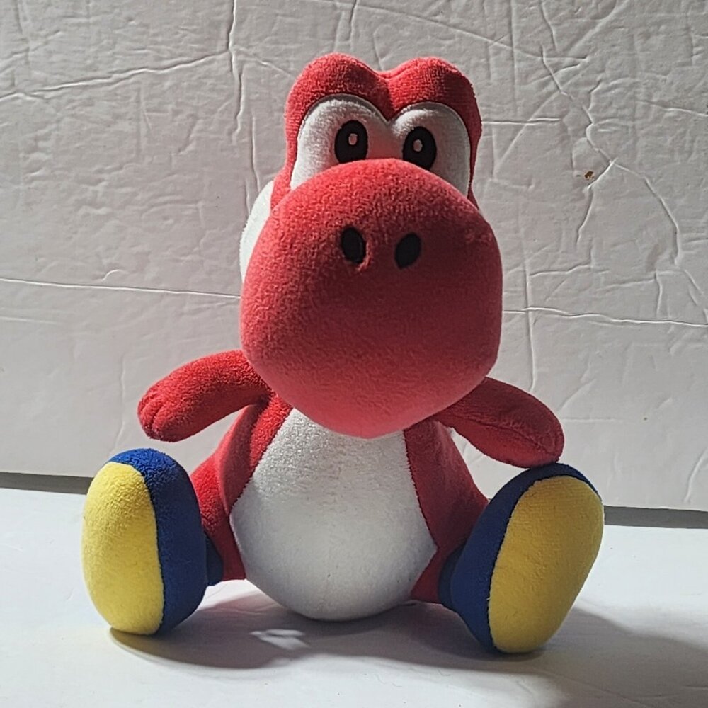 Super Mario Red Yoshi Plush 2018 Nintendo Little‎ Buddy 8 inch Stuffed Toy